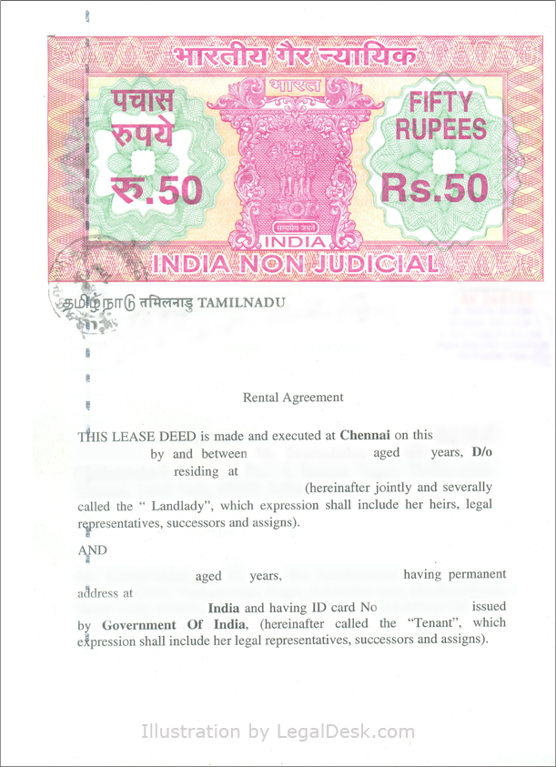 Rent Agreement Template India