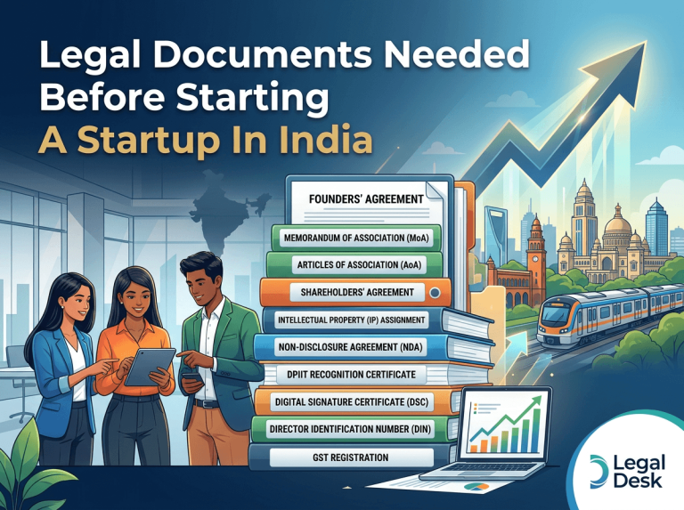 Legal Documents Needed Before Starting A Startup In India